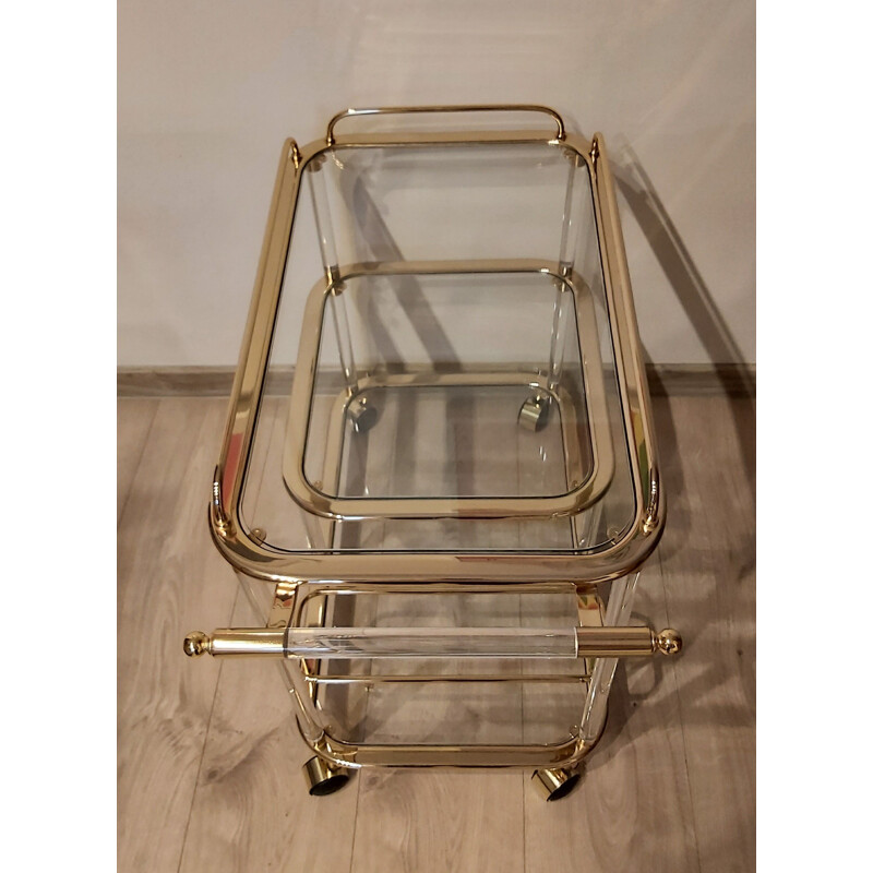 Vintage bar cart door F. Orsenigo voor Orsenigo, Italië 1980