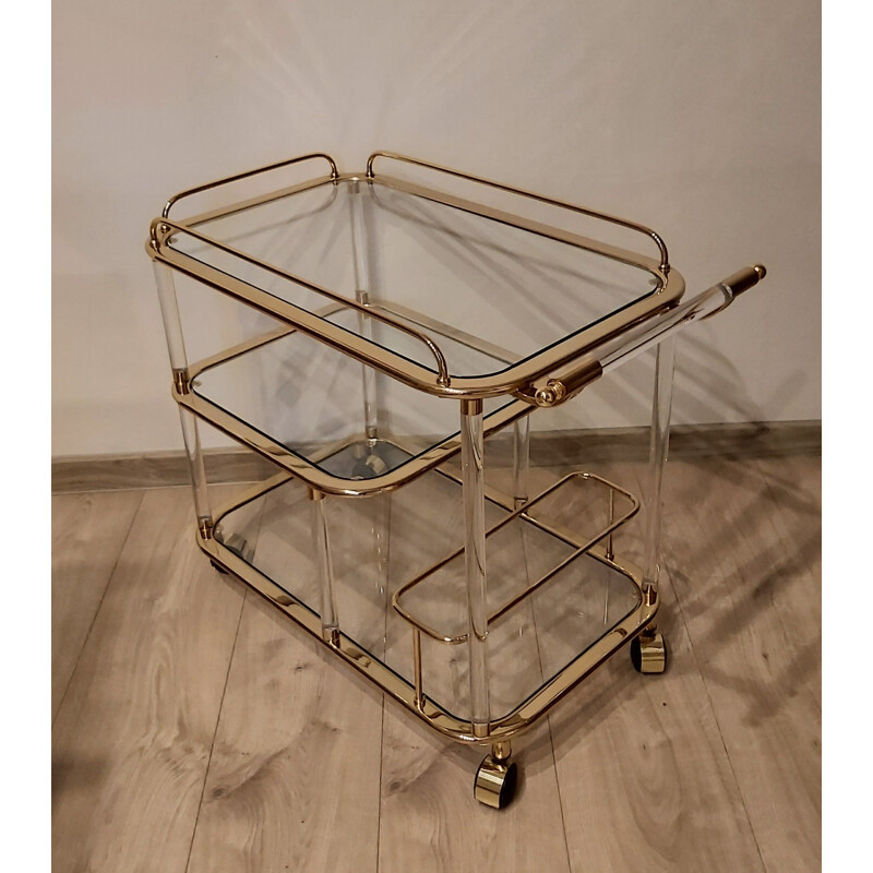 Vintage bar cart door F. Orsenigo voor Orsenigo, Italië 1980