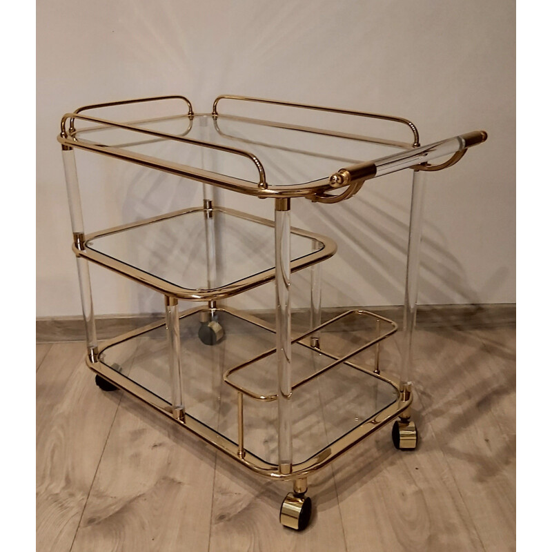 Vintage bar trolley by F. Orsenigo for Orsenigo, Italy 1980s