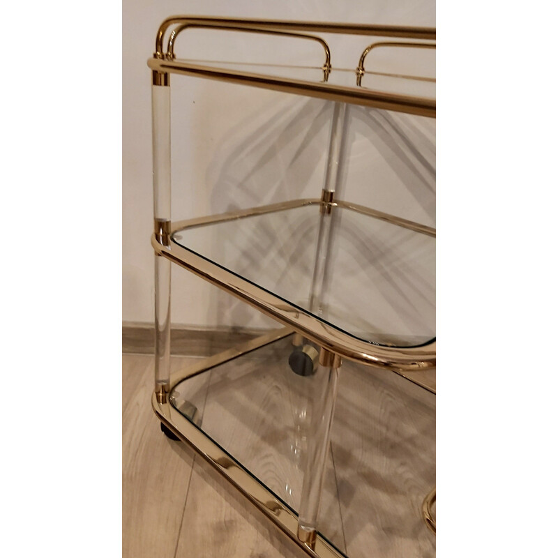 Vintage bar trolley by F. Orsenigo for Orsenigo, Italy 1980s