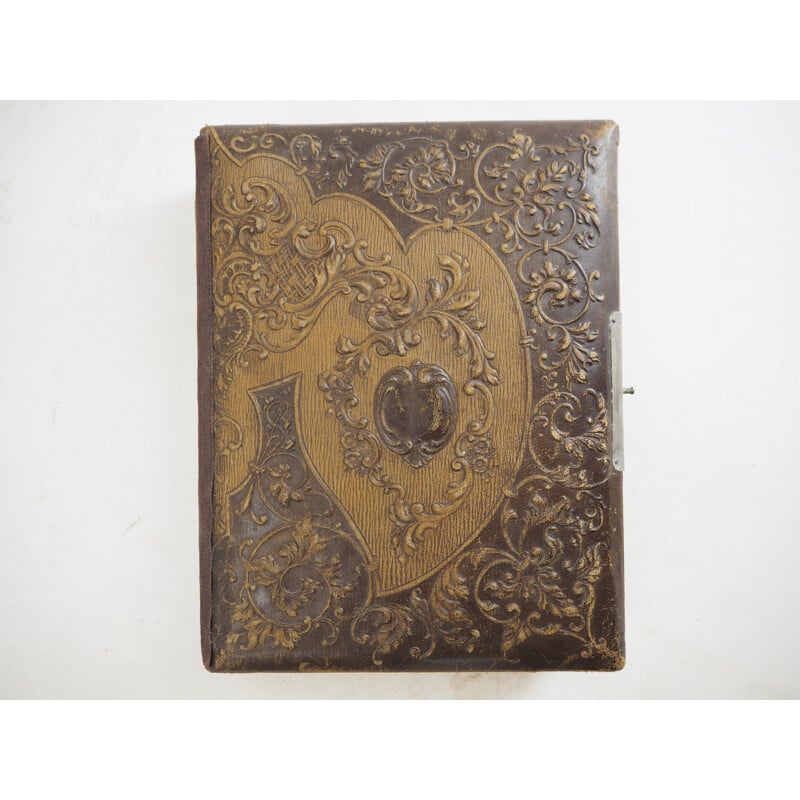 Vintage leather photo album