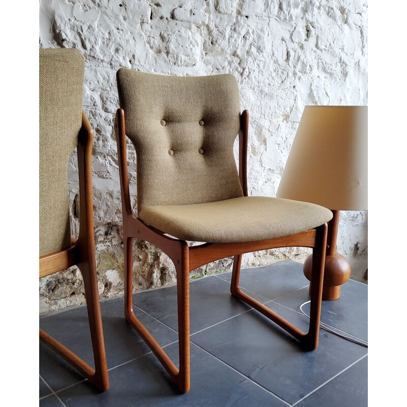 Set of 4 vintage chairs by Vamdrup Stolefabrik, Denmark 1960