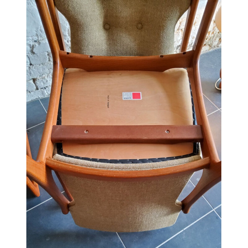 Set van 4 vintage stoelen van Vamdrup Stolefabrik, Denemarken 1960