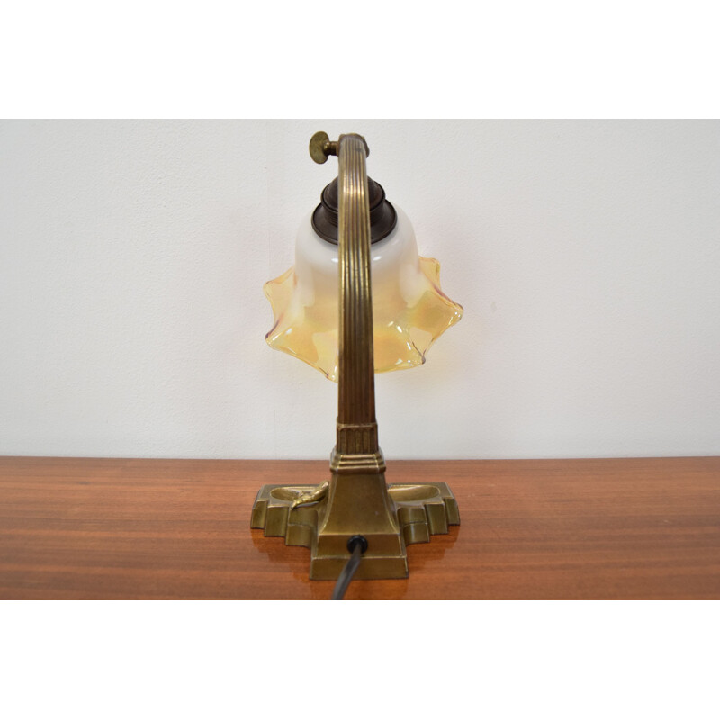 Vintage Art Deco Tischlampe, Tschechoslowakei 1930