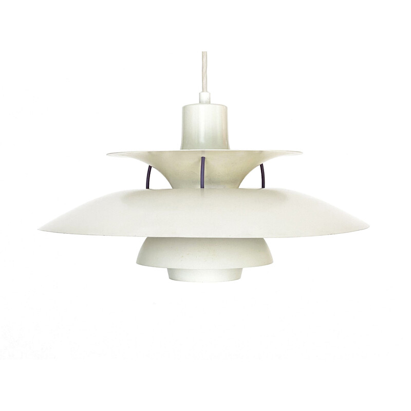 Mid century pendant lamp PH 5 by Poul Henningsen for Louis Poulsen, Denmark 1980s