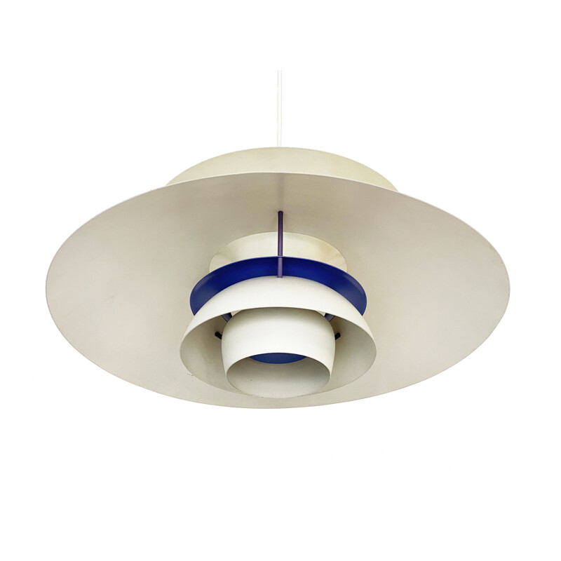 Mid century pendant lamp PH 5 by Poul Henningsen for Louis Poulsen, Denmark 1980s