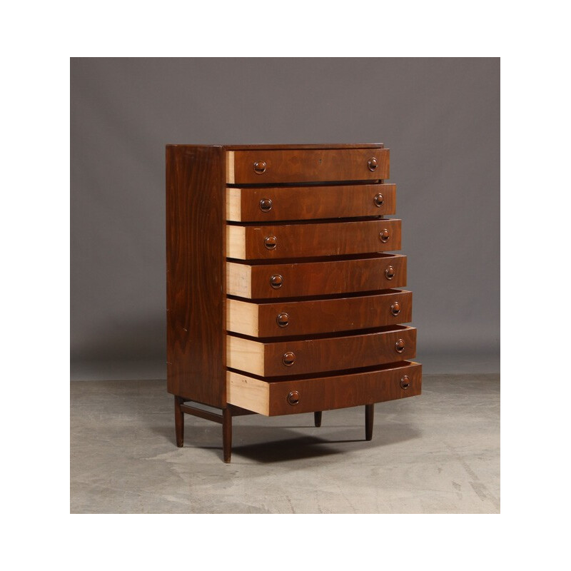 Little chest of drawers in teak wood, Kai KRISTIANSEN - 1960s