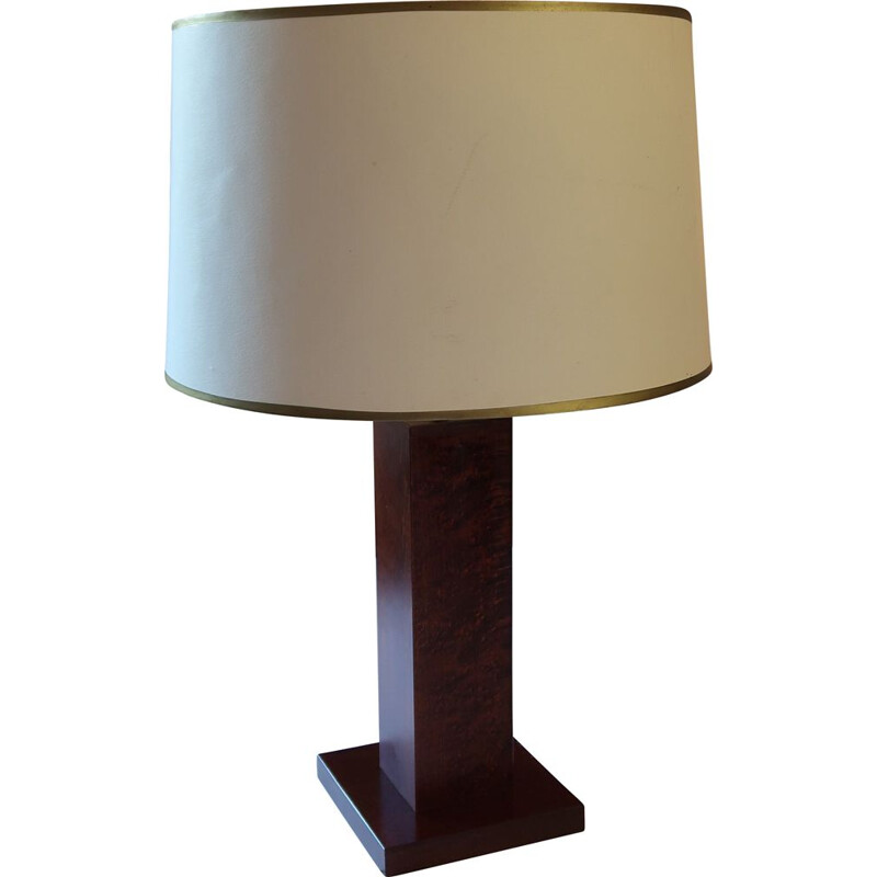 Vintage mahogany table lamp