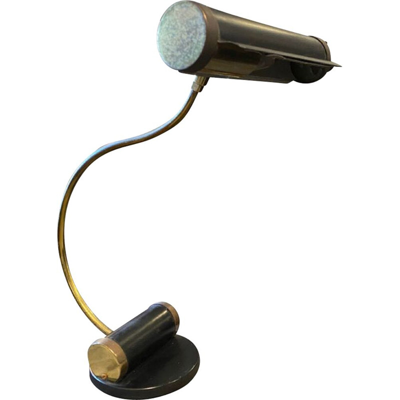 Mid-century brass Italian desk lamp, 1960s