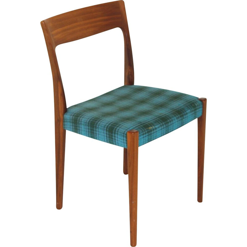 Vintage teak and fabric chair, Sweden 1960