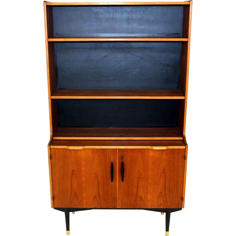 Vintage teak "svärdströms" desk, 1950