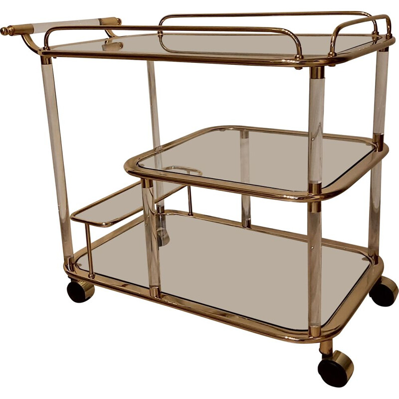 Vintage bar trolley by F. Orsenigo for Orsenigo, Italy 1980s