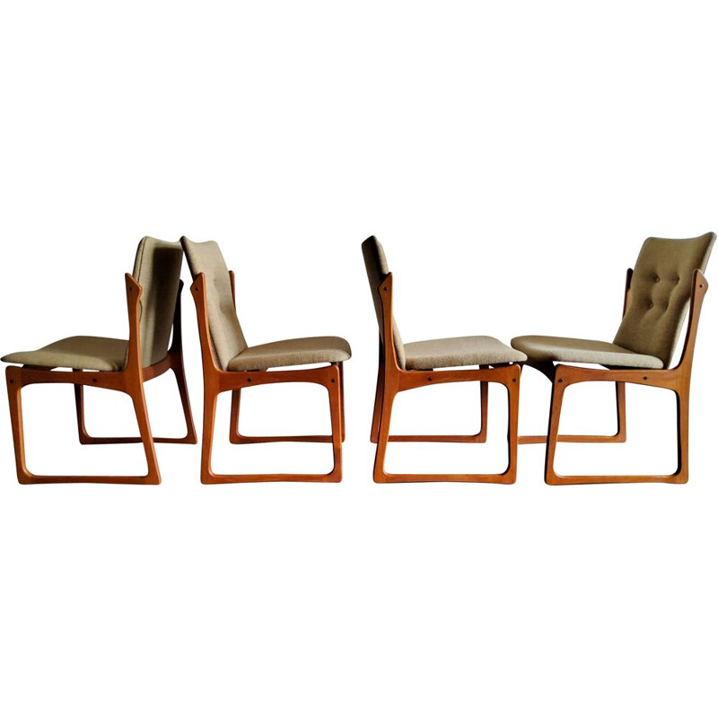 Ensemble de 4 chaises vintage de Vamdrup Stolefabrik, Danemark 1960