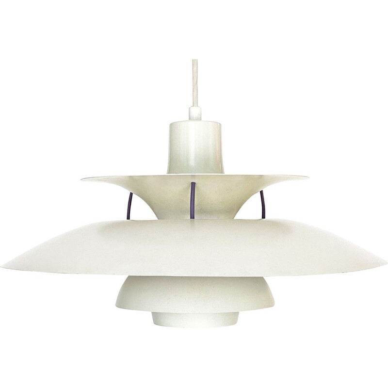 Mid century pendant lamp PH 5 by Poul Henningsen for Louis Poulsen, Denmark 1980s