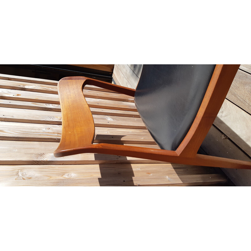 Set of 4 Scandinavian vintage teak chairs