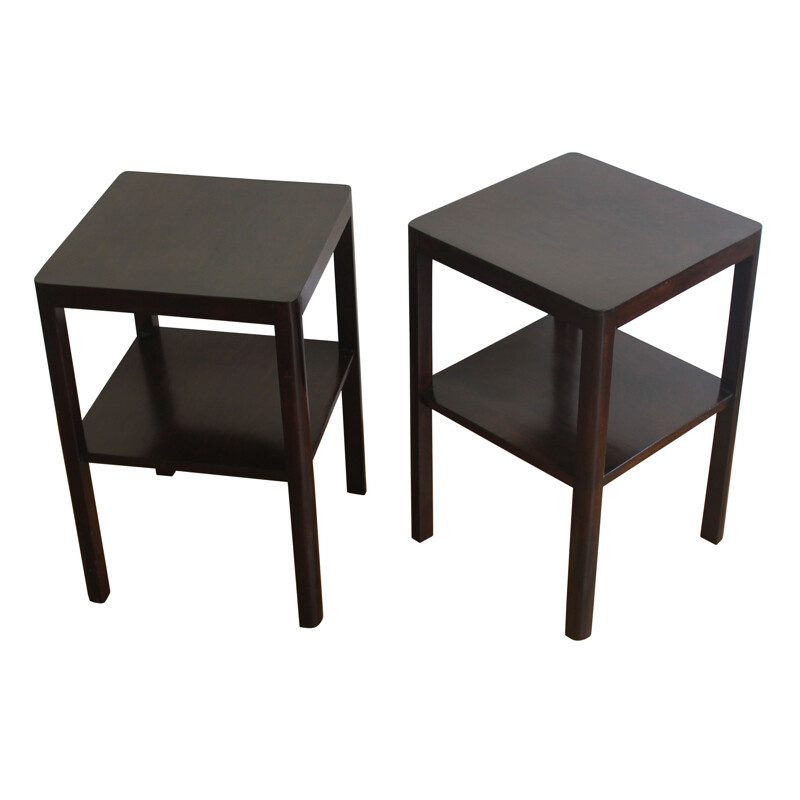 Pair of vintage side tables by Thonet, Czechoslovakia 1930s