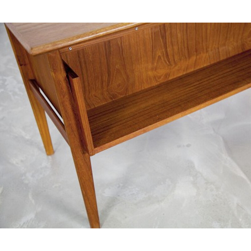 Large scandinavian desk in teak wood, Gunnar Nielsen TIBERGAARD - 1960s