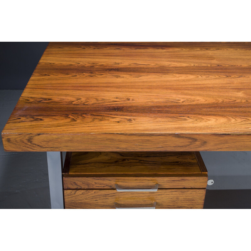 Mid-century corner rosewood desk, 1970s