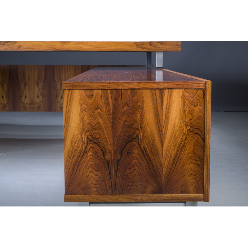 Mid-century corner rosewood desk, 1970s