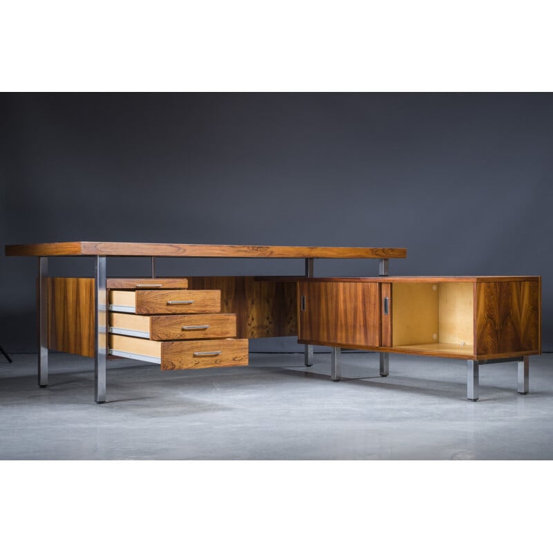 Bureau d'angle vintage en palissandre, 1970