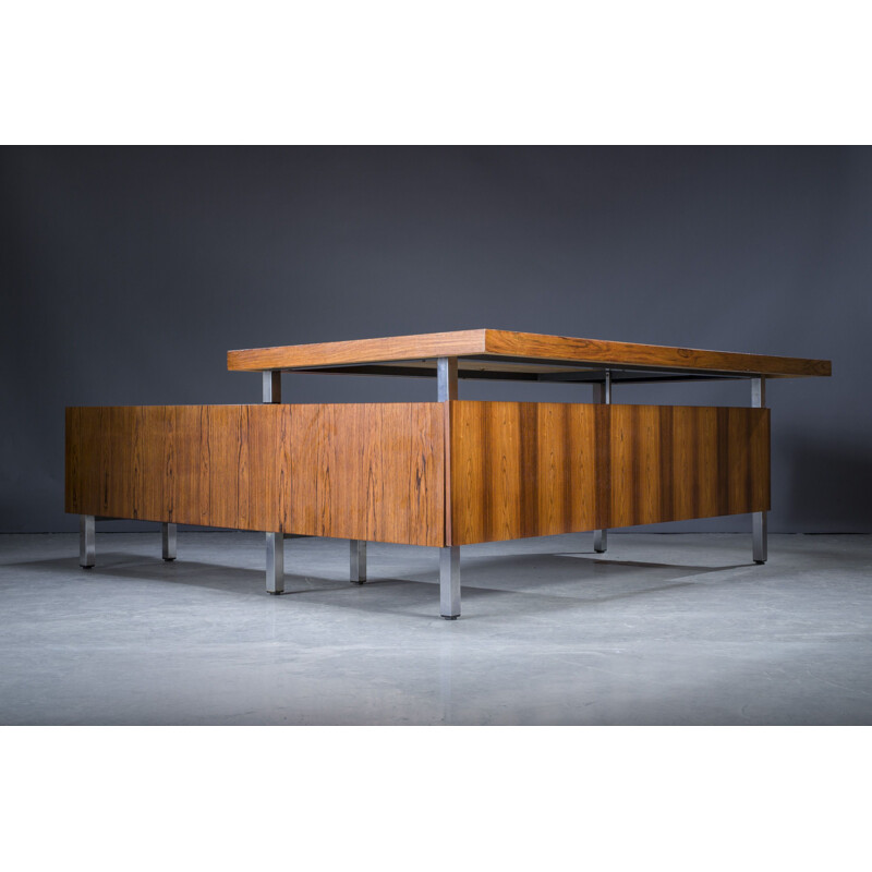 Mid-century corner rosewood desk, 1970s