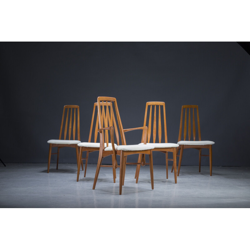 Set of 5 vintage dining chairs by Niels Koefoed for Hornslet Møbelfabrik, 1960s