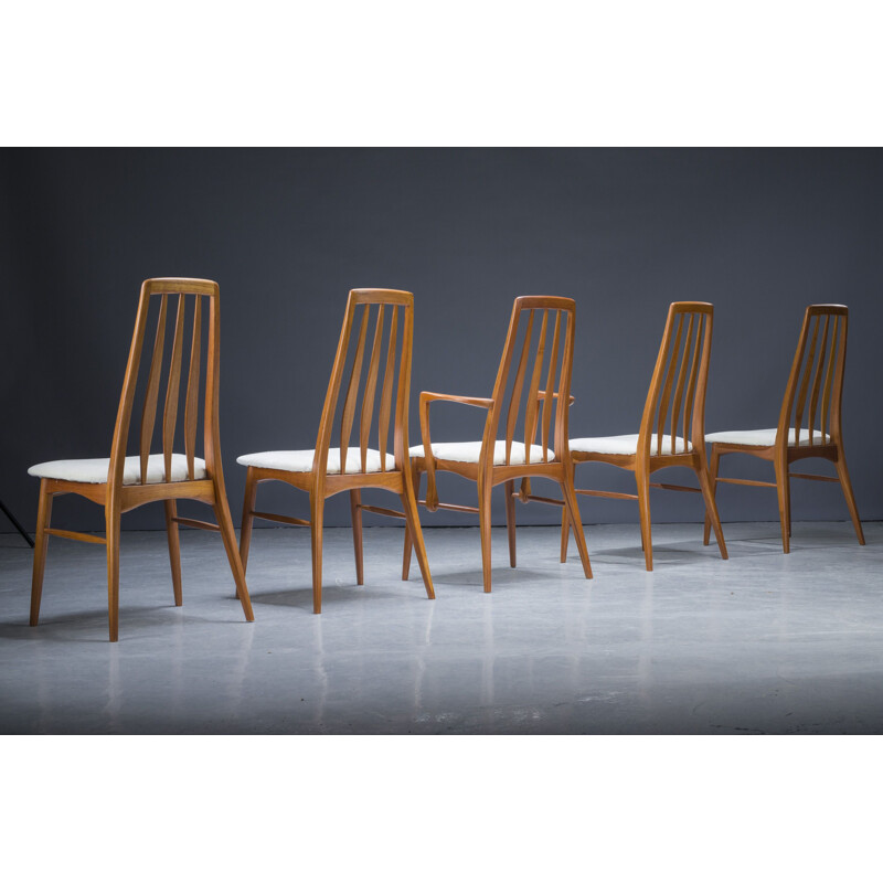 Set of 5 vintage dining chairs by Niels Koefoed for Hornslet Møbelfabrik, 1960s
