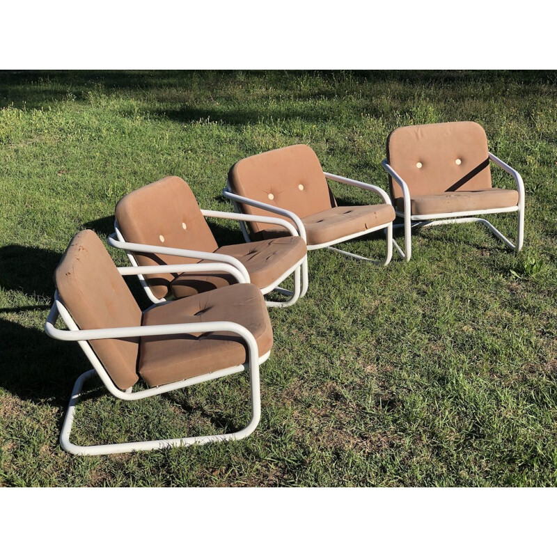 Vintage loungeset van Marc Berthier voor Prisunic, 1970