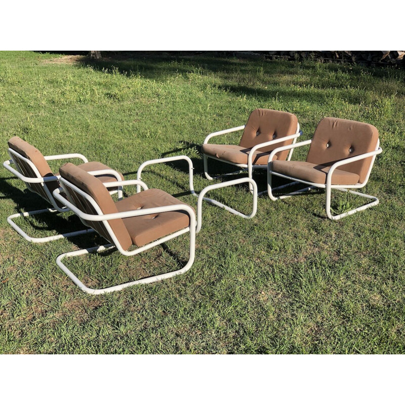 Vintage loungeset van Marc Berthier voor Prisunic, 1970