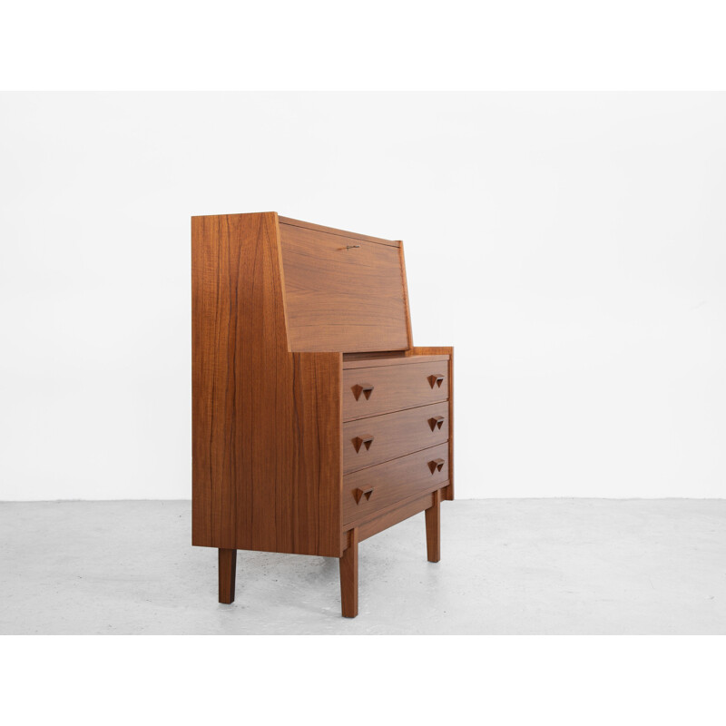 Mid century Danish secretary in teak, 1960s