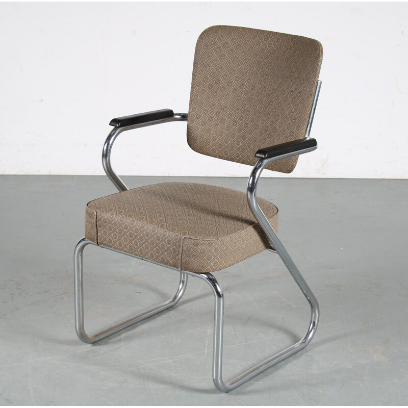 Vintage office armchair by Paul Schuitema for Fana, Netherlands 1950s