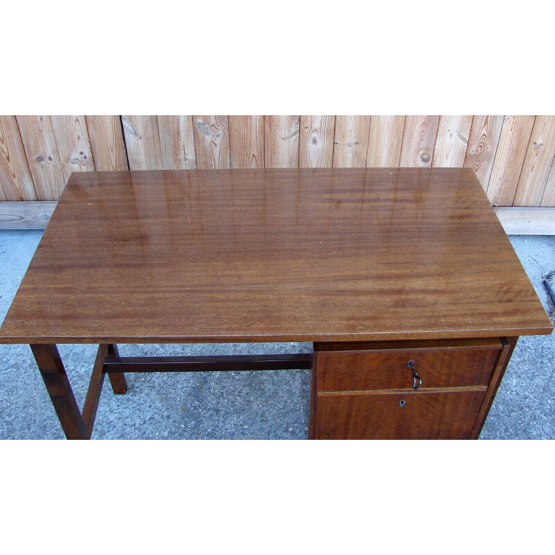 Mid century wood desk, Poland 1960s