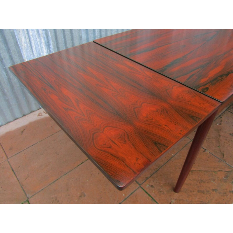 Set of 5 Vamo Soderborg chairs and rosewood table, Arne VODDER - 1960s