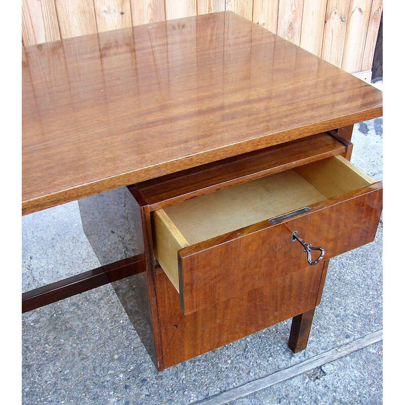 Mid century wood desk, Poland 1960s