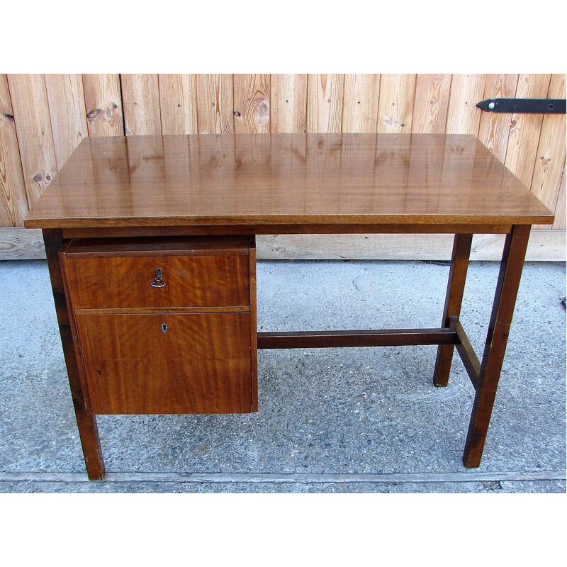 Mid century wood desk, Poland 1960s