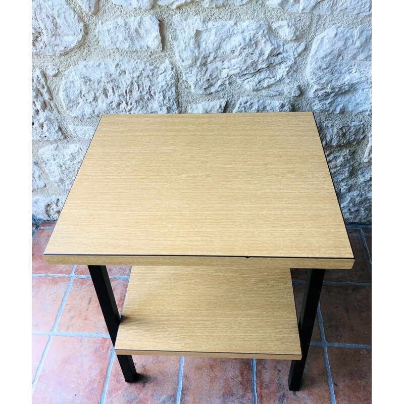 Chevet vintage en métal et formica, 1960-1970