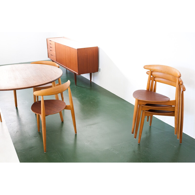 Fritz Hansen Danish dining set, Hans WEGNER - 1950s