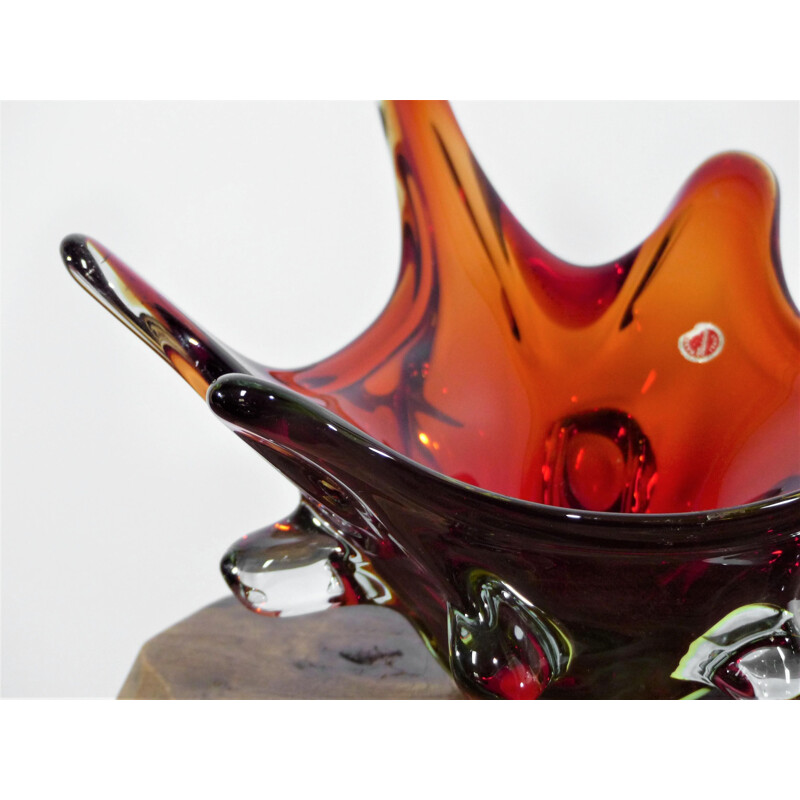 Coupe vintage en verre de Murano, 1960-1970