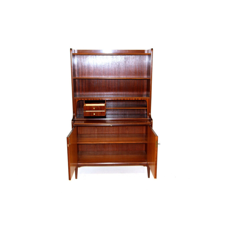 Mid century mahogany secretary, Sweden 1950