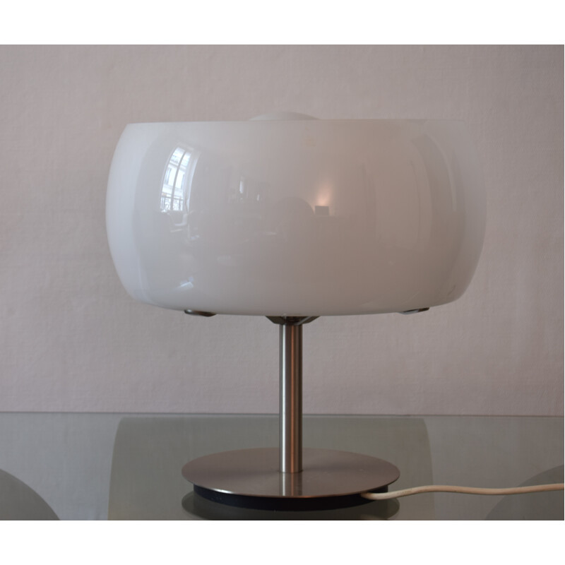 Lampe à poser Erse en métal et verre d'opaline, Vico MAGISTRETTI - 1960