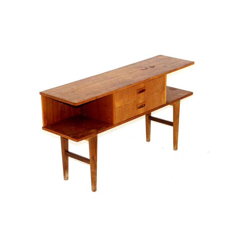 Mid century teak console, Sweden 1960