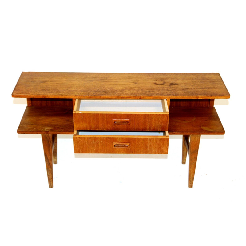 Mid century teak console, Sweden 1960