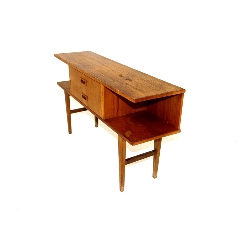 Mid century teak console, Sweden 1960