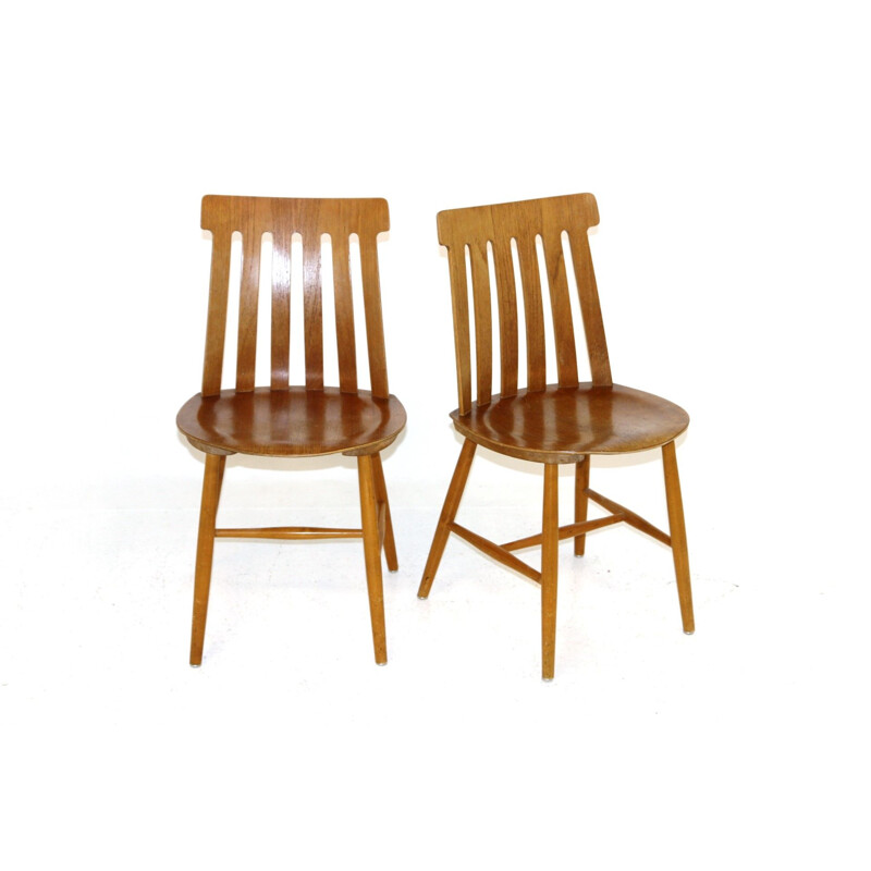 Pair of vintage chairs by Jan Hallberg for Tallåsen, Sweden 1960