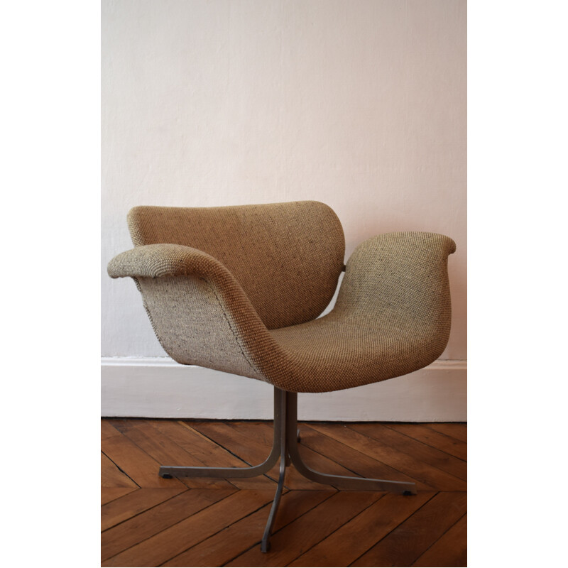 F543 Artifort armchair in brown fabric, Pierre PAULIN - 1965