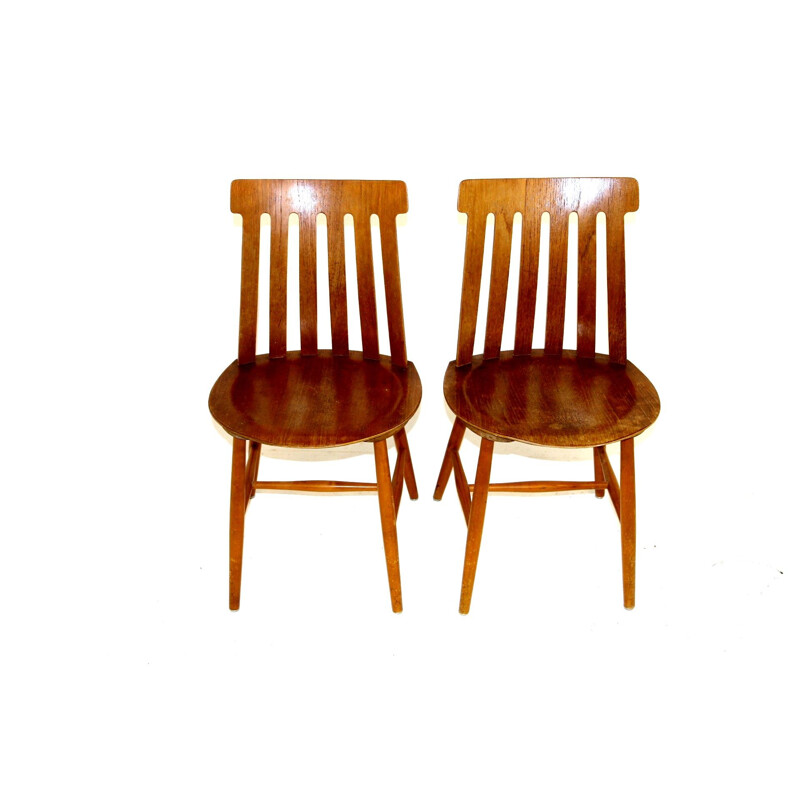 Ein Paar Vintage-Stühle von Jan Hallberg für Tallåsen, Schweden 1960