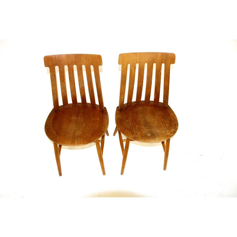 Paire de chaises vintage par Jan Hallberg pour Tallåsen, Suède 1960