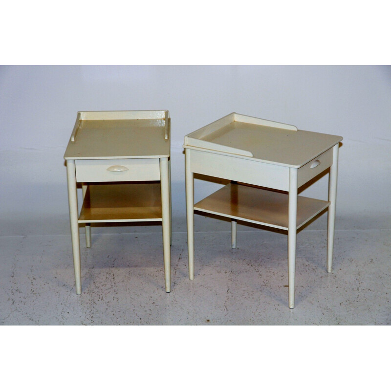 Pair of vintage night stands by Carlström, Sweden 1960