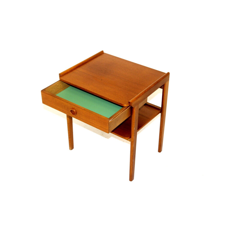 Vintage teak and oakwood night stand, Sweden 1960