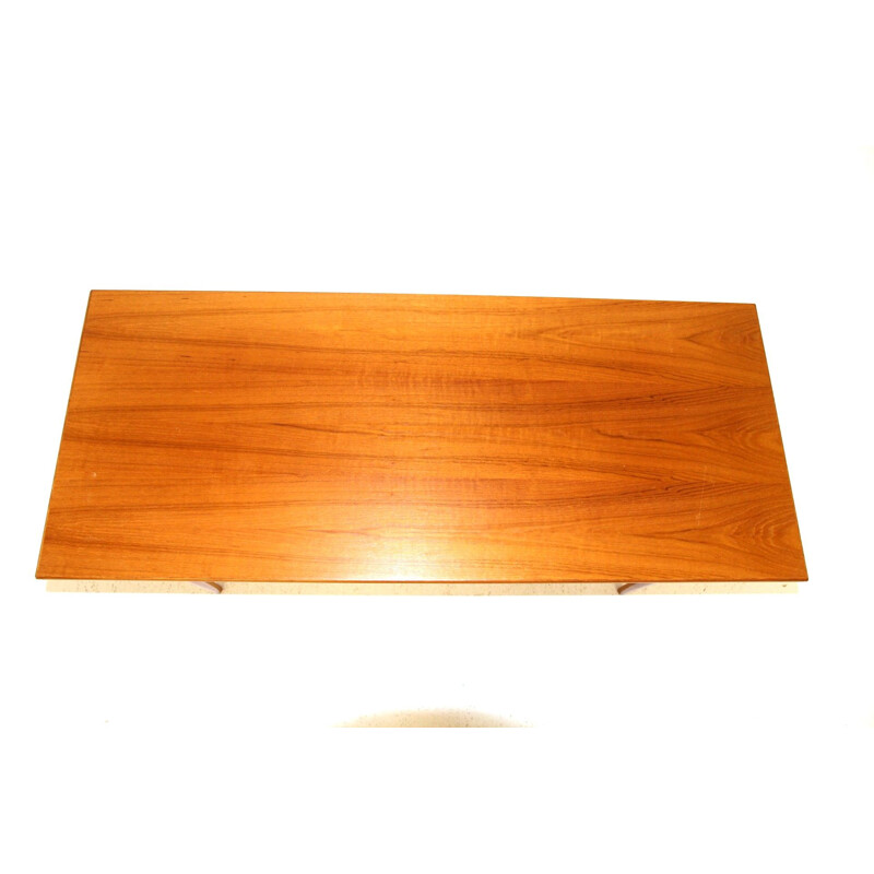 Vintage rectangular teak coffee table, Sweden 1960